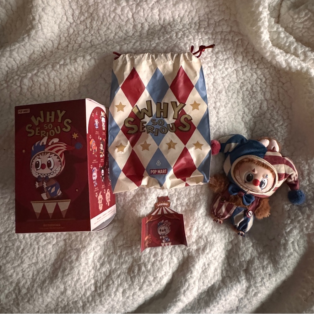 Why So Serious Pop Mart Juggling Clown Labubu NEW